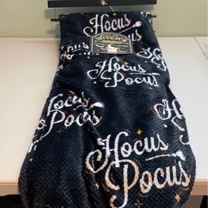 Halloween Hocus Pocus Witch’s Broom Jacquard Throw Blanket 50x70in